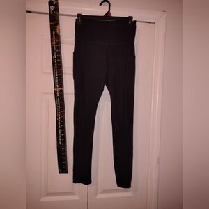 Women's Black Leggings Hi Waisted Mint